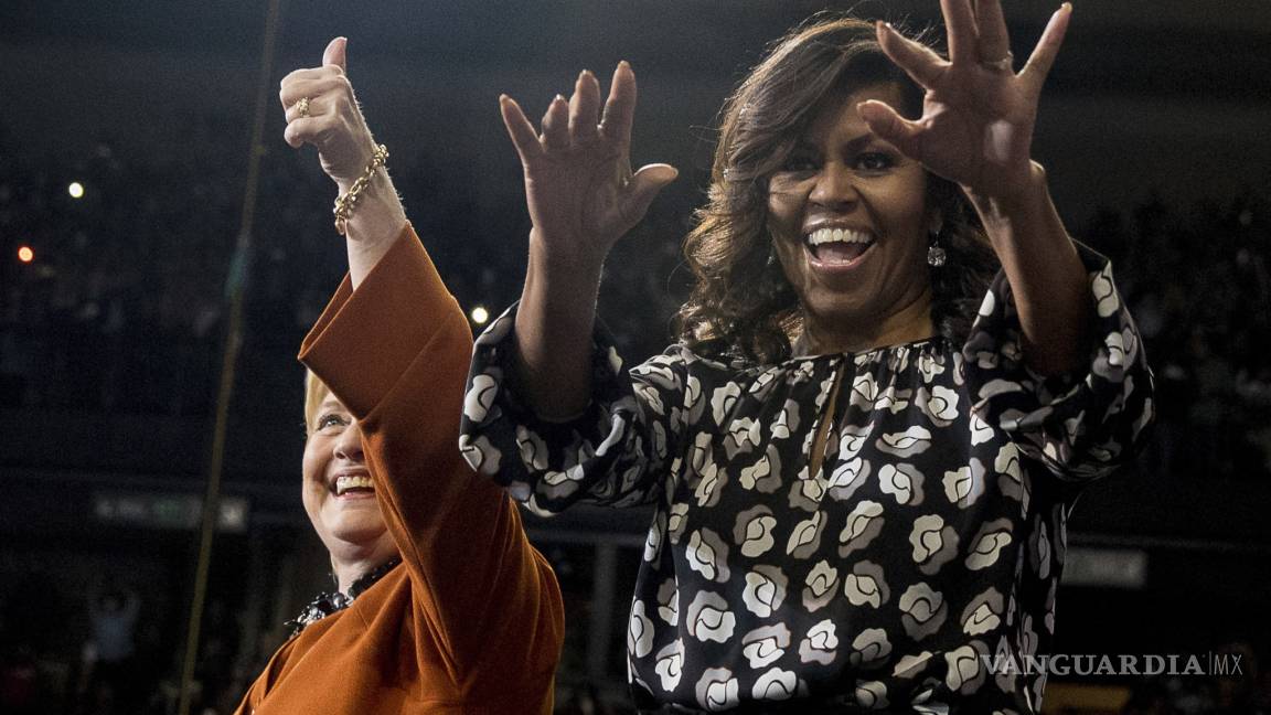 Michelle Obama acompaña a Hillary durante mitin en Carolina del Norte