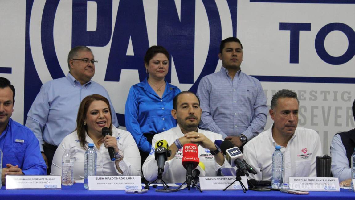 Visita Torreón Marko Cortés, señala división del PRI en Coahuila y da PAN como opción