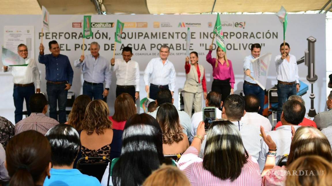 Concretan inversión de 21.4 mdp, entregan pozo de agua ‘Los Olivos’ en Matamoros