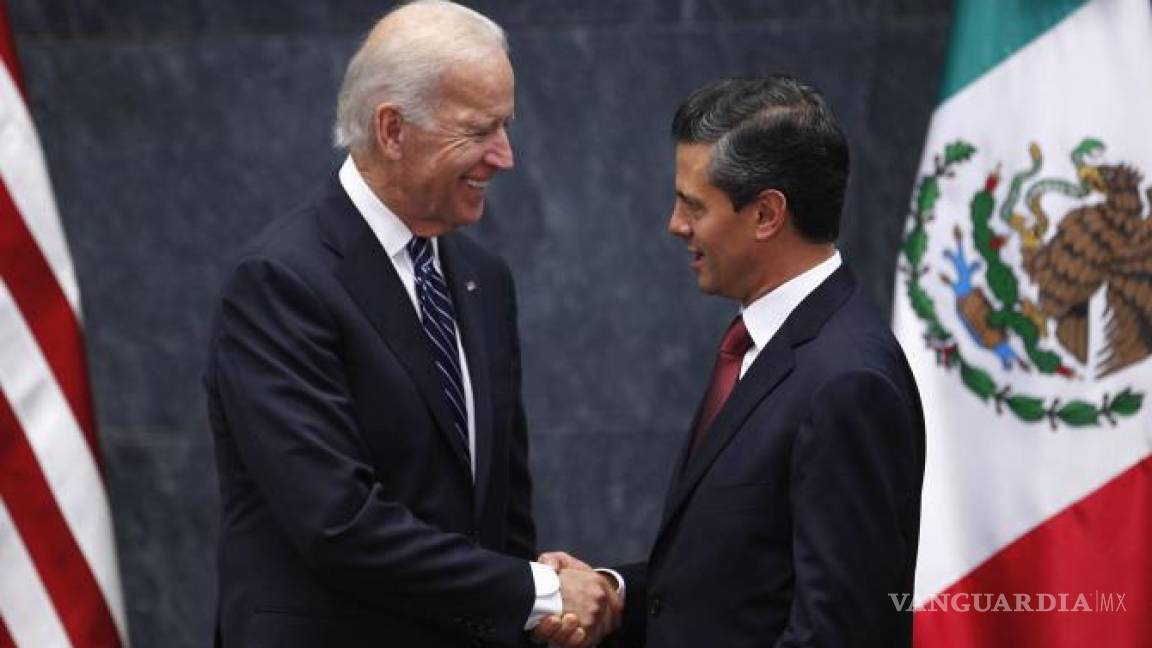 Se reúnen Peña Nieto y Biden en Los Pinos
