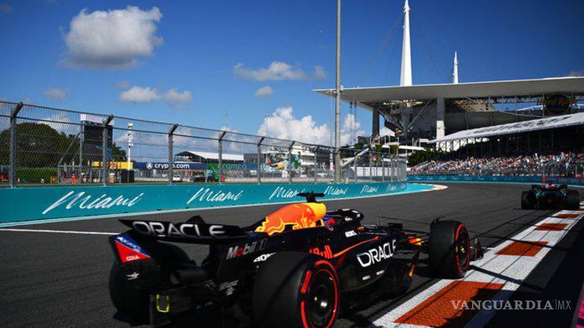 Cae Fernando Alonso en la segunda ronda de clasificación del GP de Miami y Verstappen se lleva la pole position