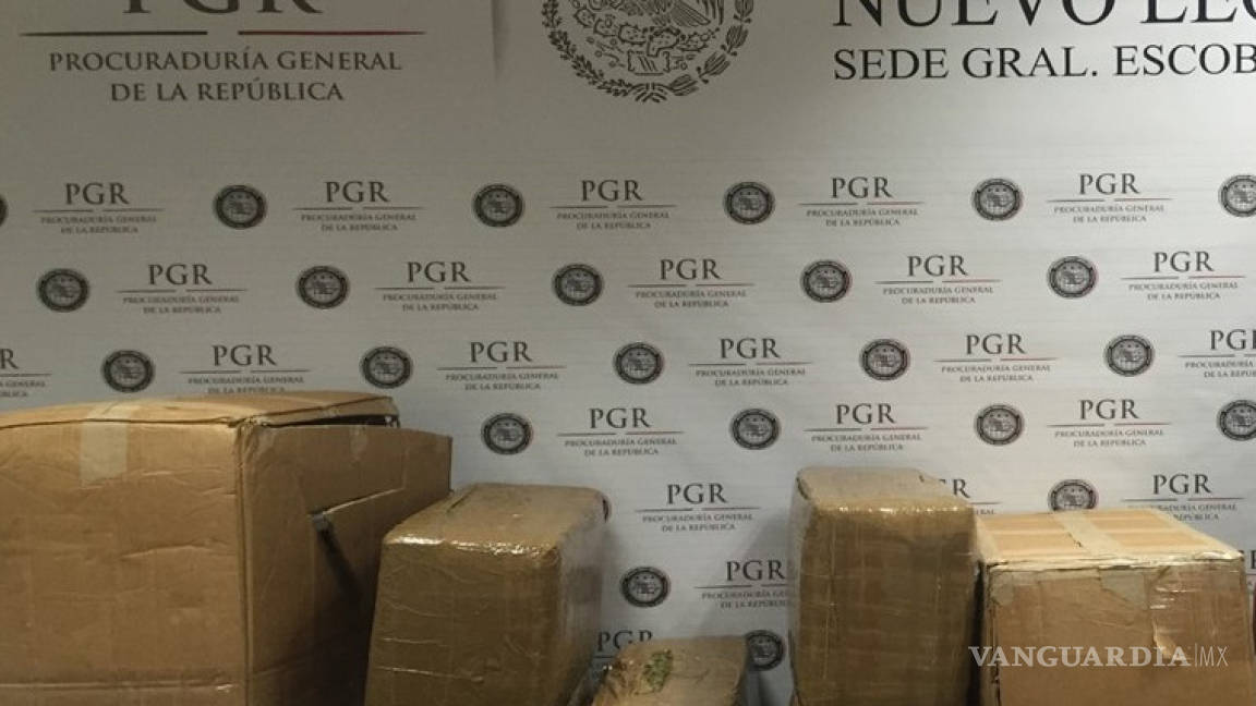 Decomisan 50 kilos de marihuana en una paquetería de Santa Catarina