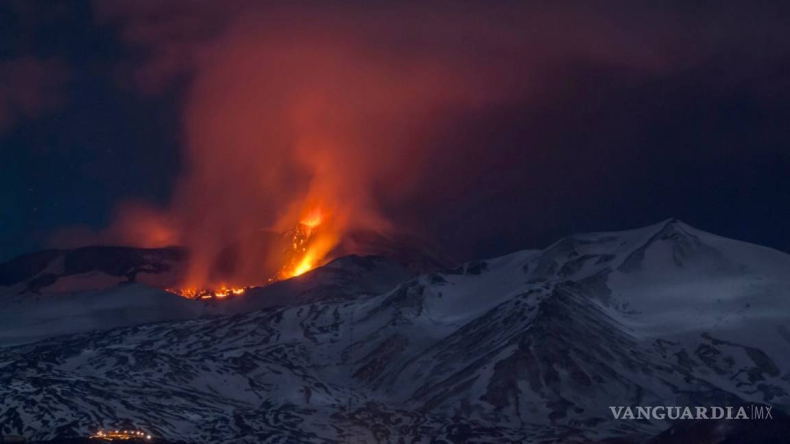 Erupción del volcán Etna deja cuatro heridos