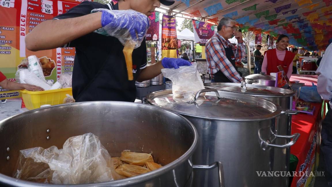 ¿Hambre? Más de 15 mil docenas de tamales se venderán hoy en la Feria del Tamal y Pan de Pulque 2023 en Ramos Arizpe