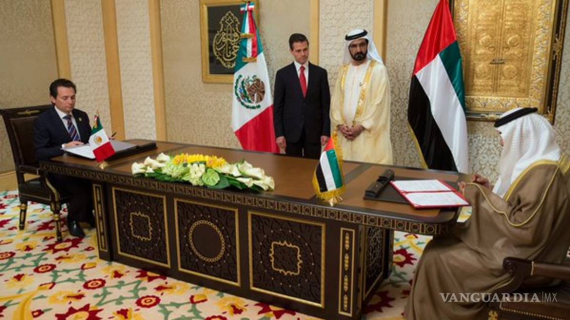 Pemex firma acuerdos con dos empresas petroleras de Emiratos Árabes