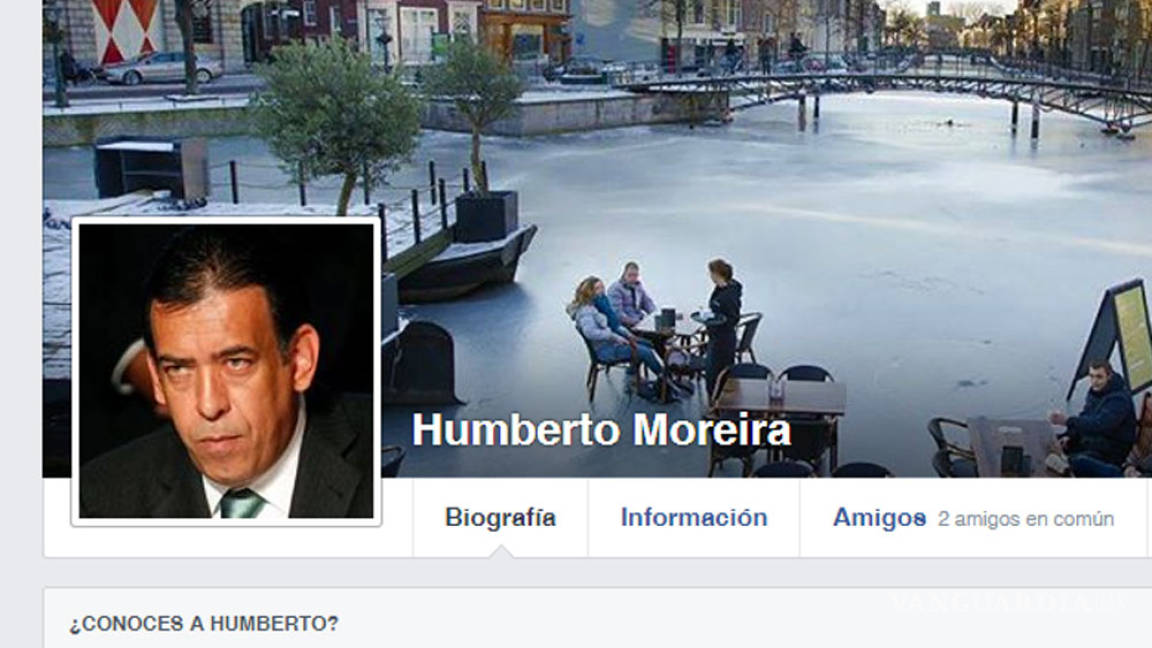 'Reaparece' Humberto Moreira en Facebook