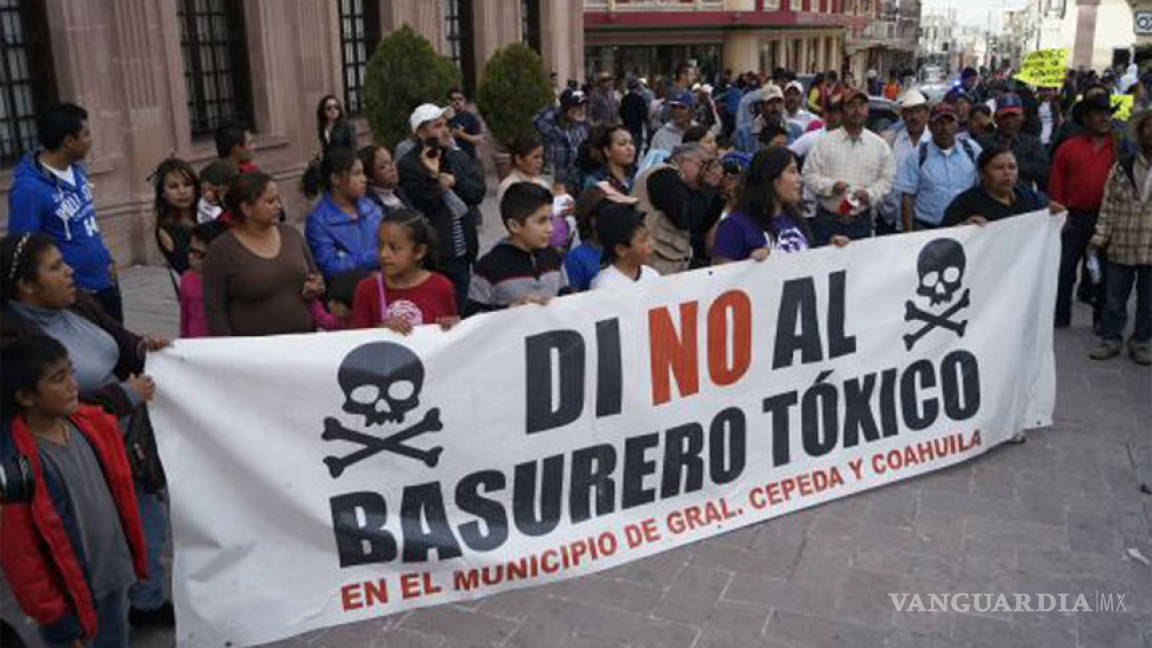 Protestan contra el CIMARI en Saltillo