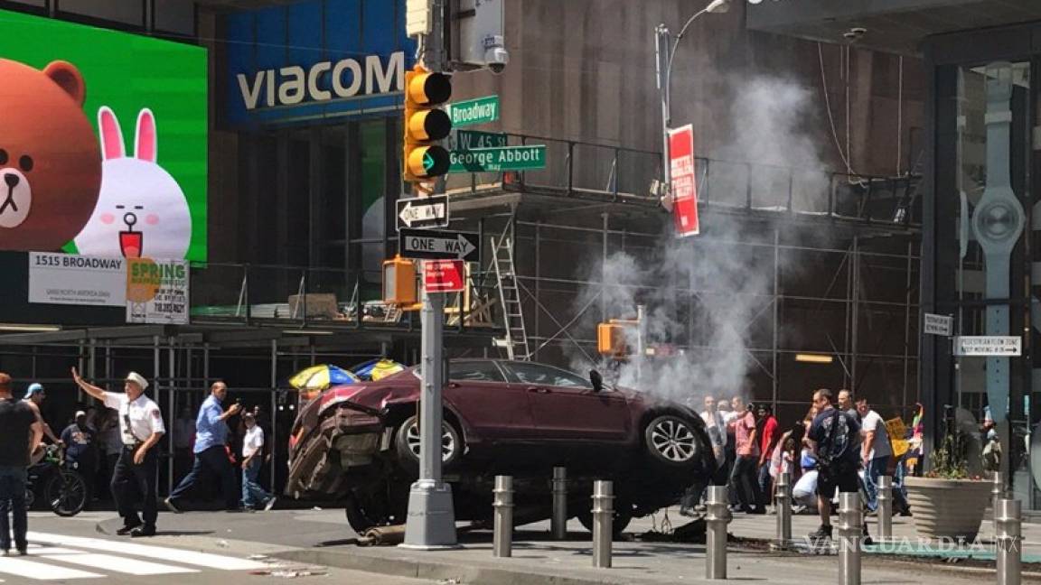 Auto arrolló a peatones en Times Square de Nueva York