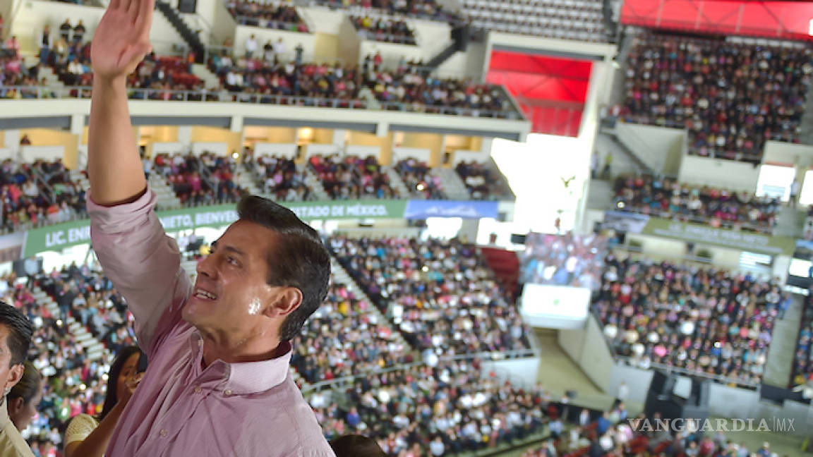 Peña y Eruviel gastan 600 millones en auditorio; lo abandonan en 40 días… y hoy sólo lo usa el PRI