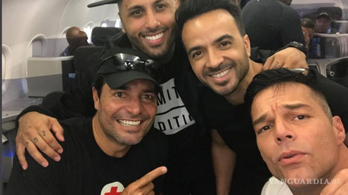 Ricky Martin, Chayanne, Luis Fonsi y Nicky Jam viajan juntos a Puerto Rico para ayudar a damnificados por huracán María