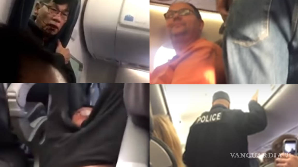 Policías sacan a pasajero de un vuelo de United Airlines en Chicago; lo arrastran y lo golpean