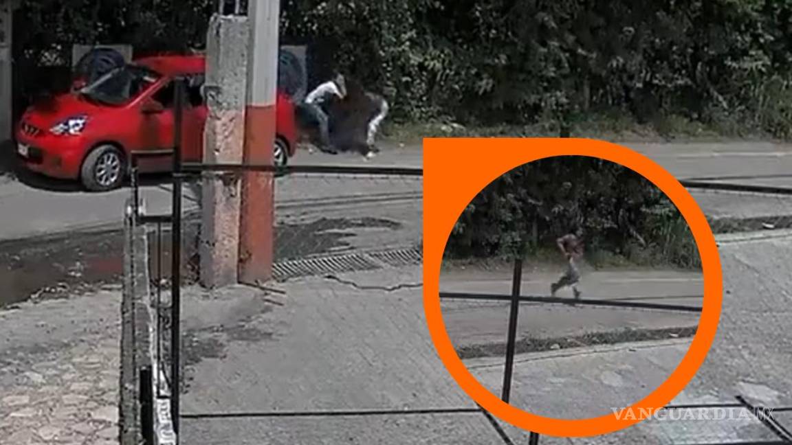 A plena luz de día: Menor de edad escapa de intento de secuestro frente a su casa en Morelos (video)