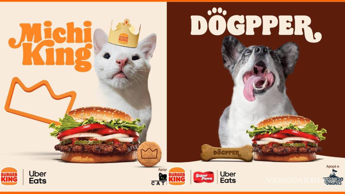 Una Michiking y una Dogpper con papas, por favor... Burger King lanza promoción para compartir con tu mascota