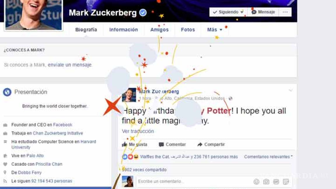 Facebook se une a la celebración por los 20 años de Harry Potter