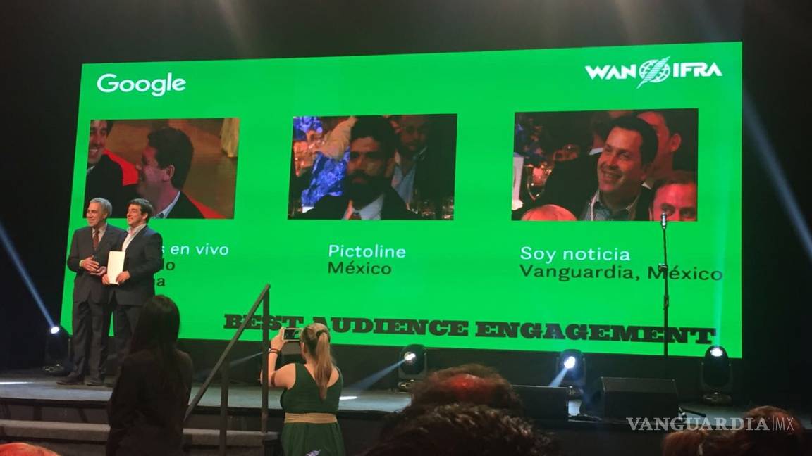 Obtiene VANGUARDIA 2do lugar de premios WAN-IFRA