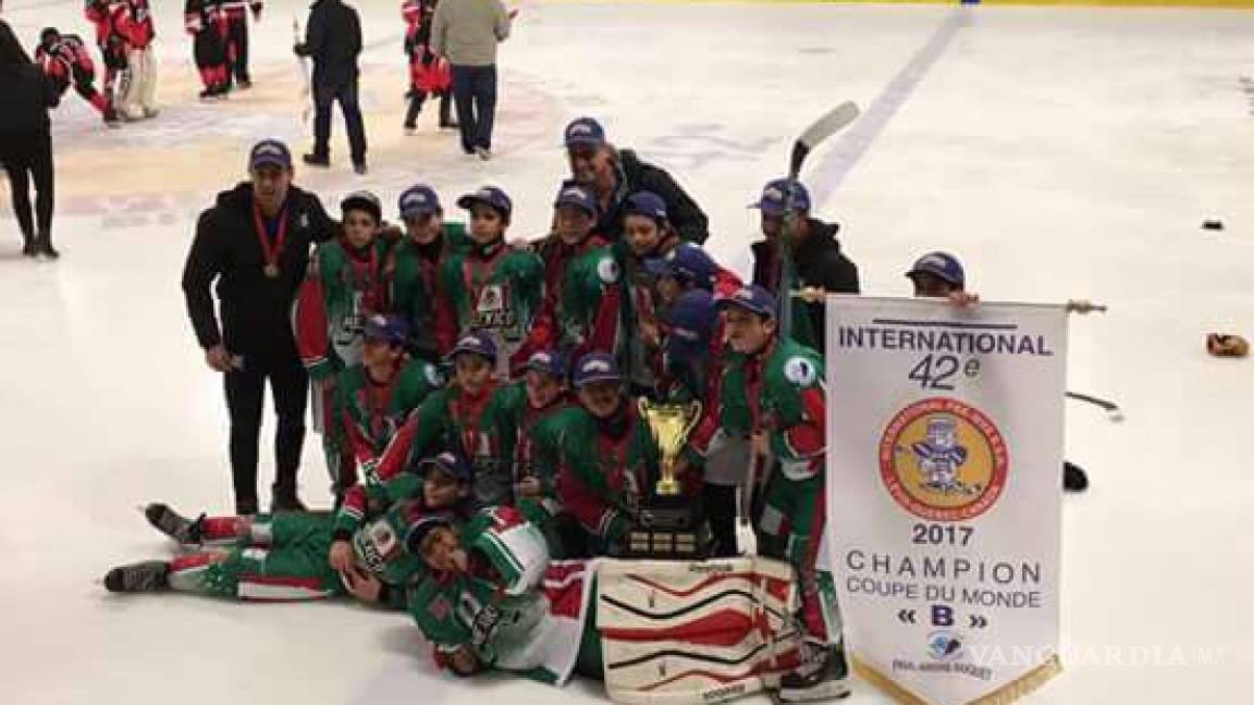 México es campeón del mundo en hockey sobre hielo infantil
