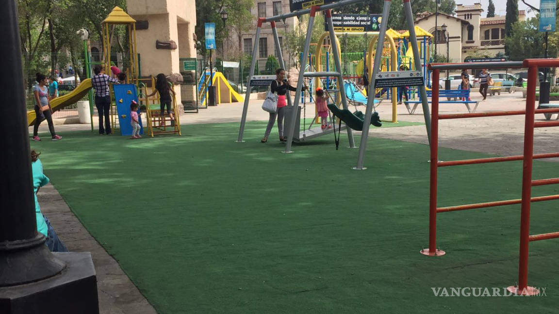 Hacen mal uso de juegos para niños discapacitados en Alameda de Saltillo