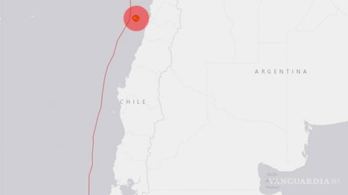 Azota sismo de magnitud 6.0 en Chile