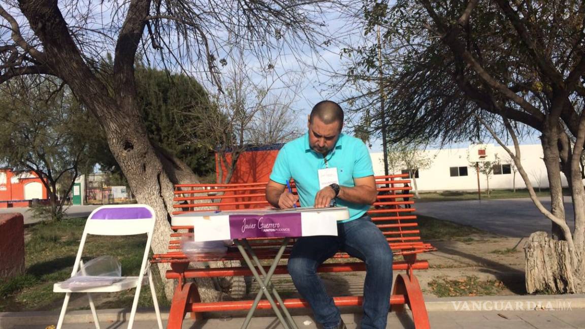 Candidatos independientes empiezan guerra de firmas en Coahuila; ya ocupan plazas públicas