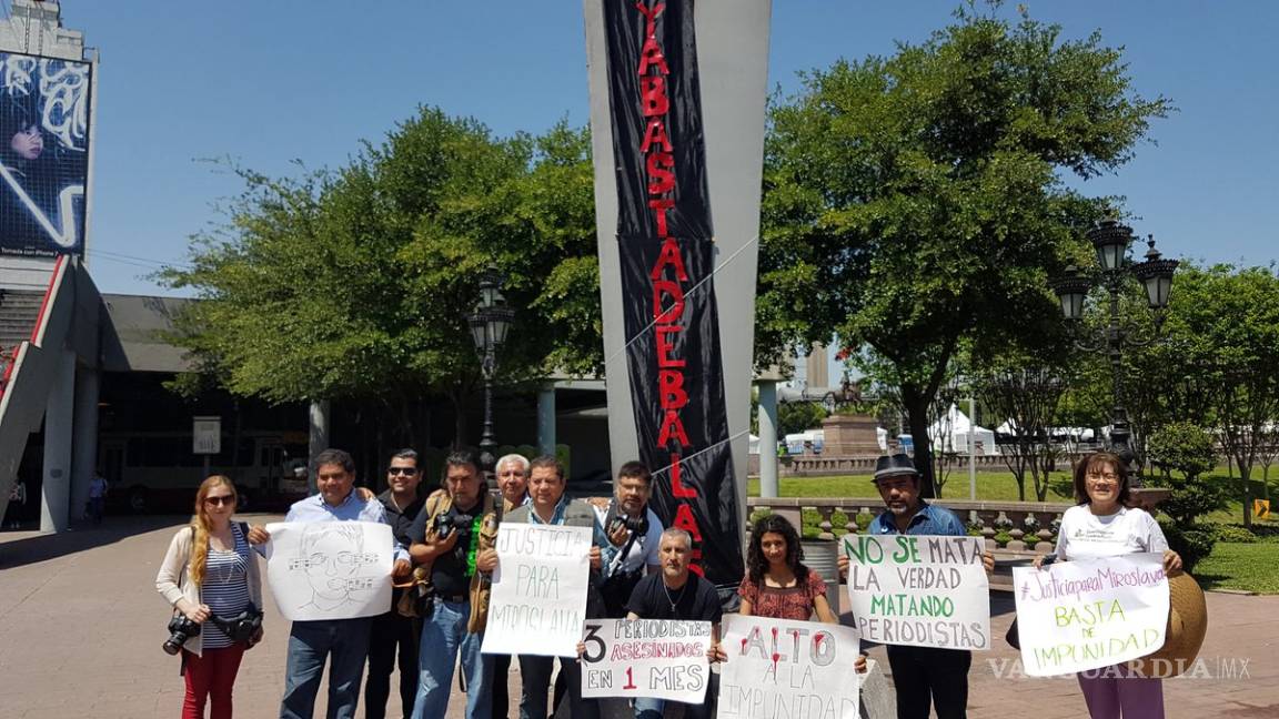 Demandan justicia para periodistas en Monterrey