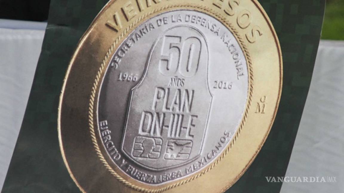 Con moneda celebran el Plan DN-III-E de la Sedena
