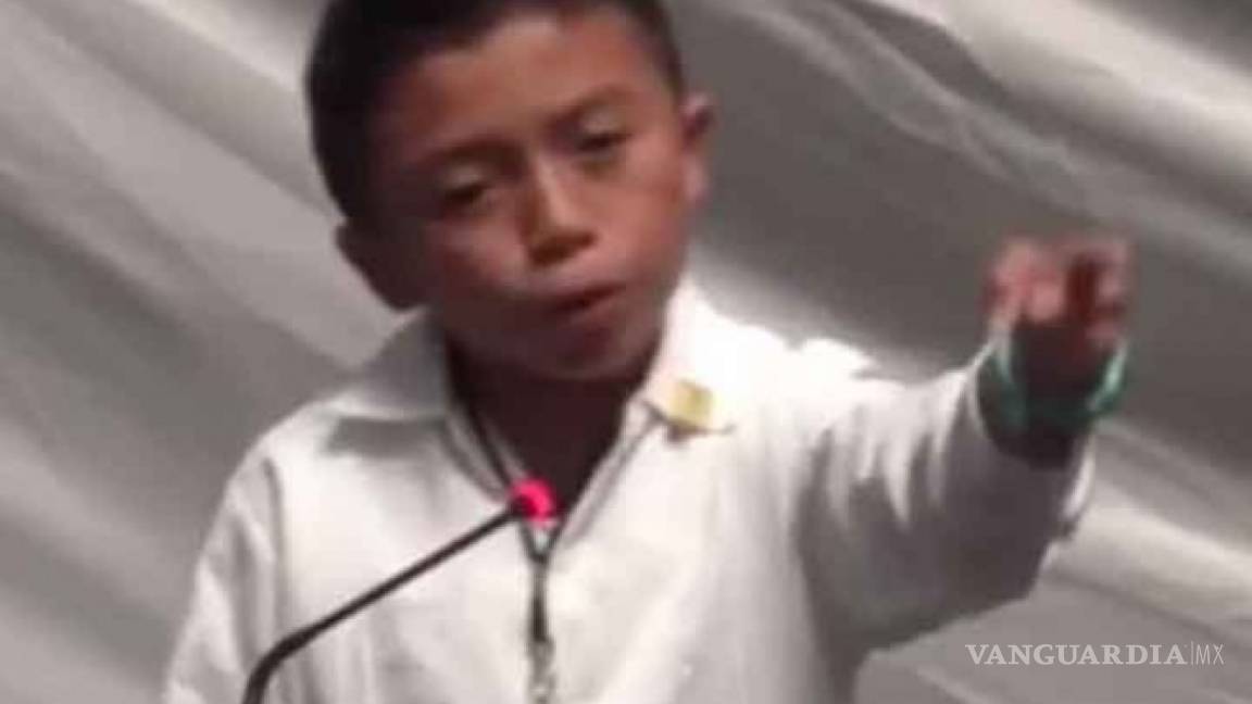 Niño diputado de Quintana Roo reclama por falta de castigos a corrupción