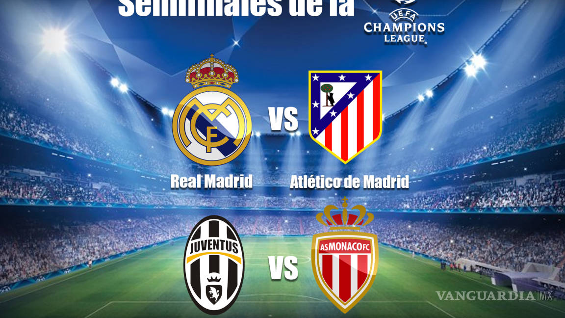 Real Madrid-Atlético y Mónaco-Juventus, las semifinales de la Champions están listas
