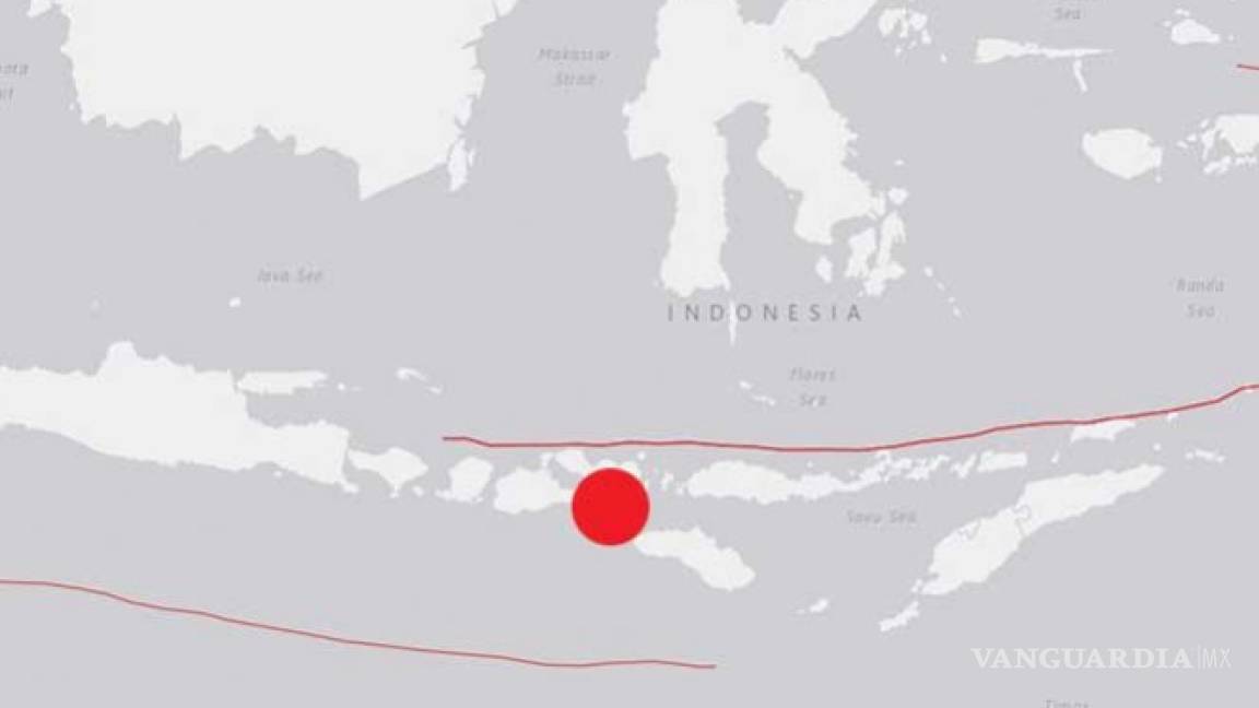 Fuerte sismo de 6.2 sacude Indonesia