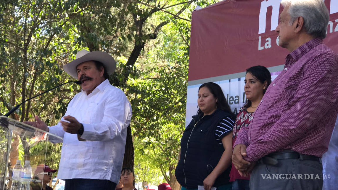 Durante gira por Coahuila, insiste AMLO en limpiar elecciones en el Estado