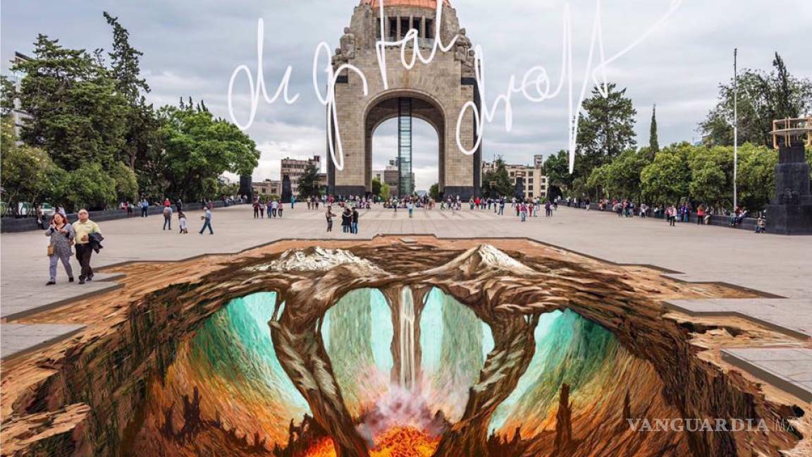 Edgar Müller crea un mar de lava en la Ciudad de México