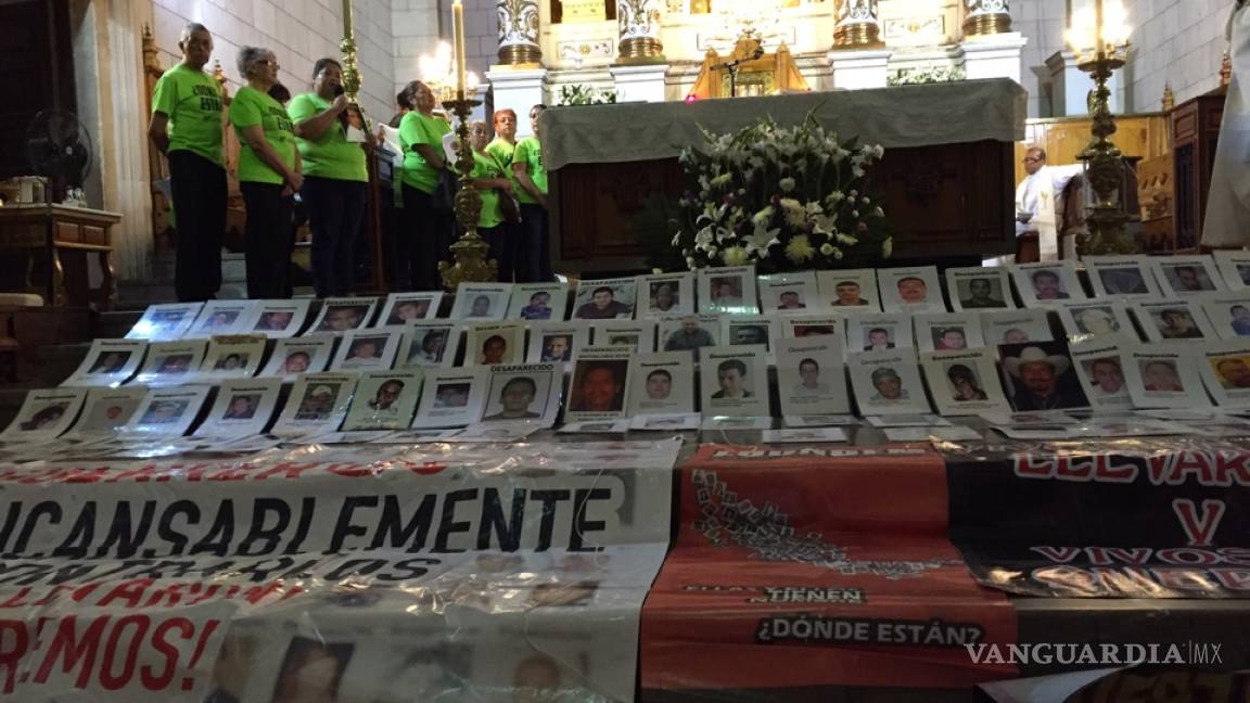 Realizan misa por los desaparecidos en Coahuila