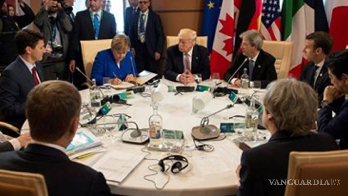 Líderes del G7 no logran convencer a Trump