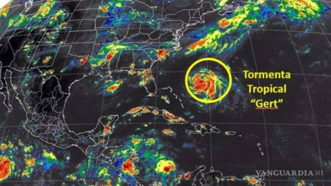 Se forma la tormenta tropical 'Gert' en el Océano Atlántico