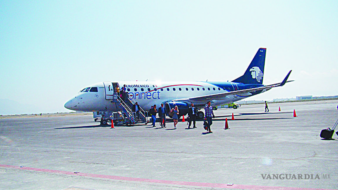 Recorta Aeroméxico un vuelo en aeropuerto de Ramos Arizpe