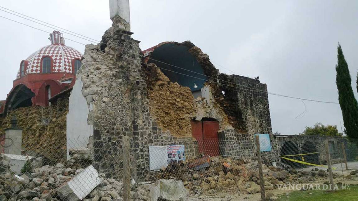 Sismo daña 136 iglesias en el Estado de México