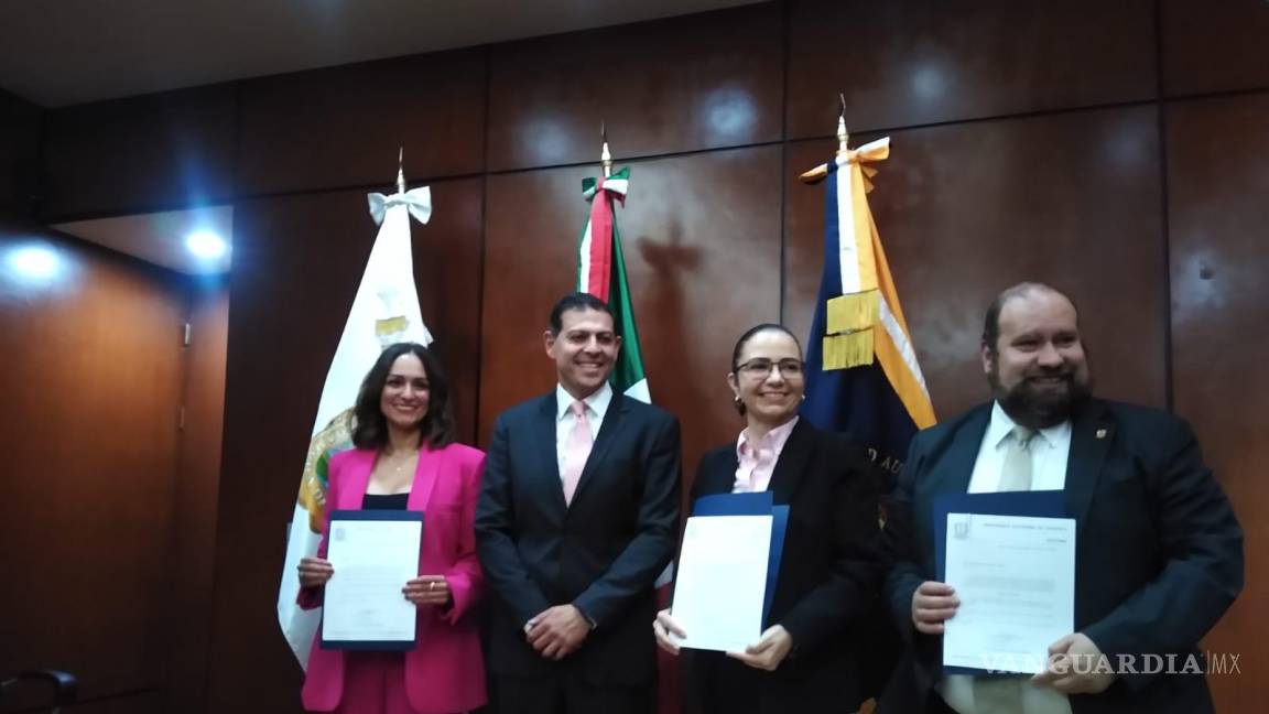 Anuncia Octavio Pimentel tres nuevos cargos en la UAdeC; figuran dos mujeres en los primeros nombramientos