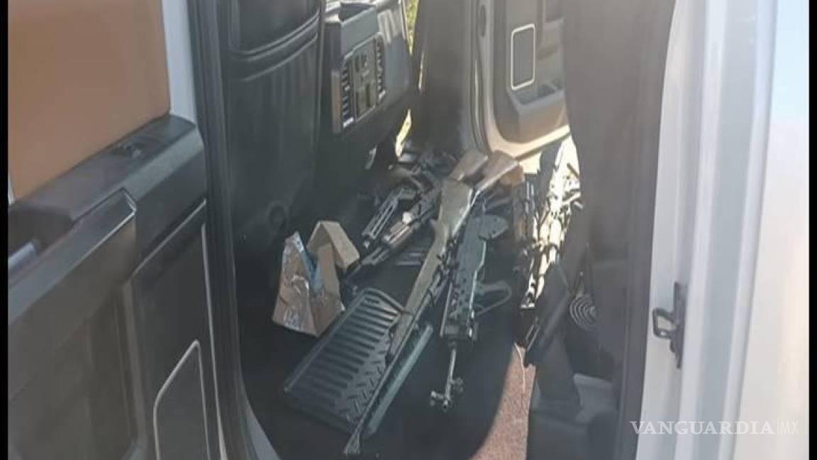 Ejército decomisa dos vehículos con armas en Tamaulipas