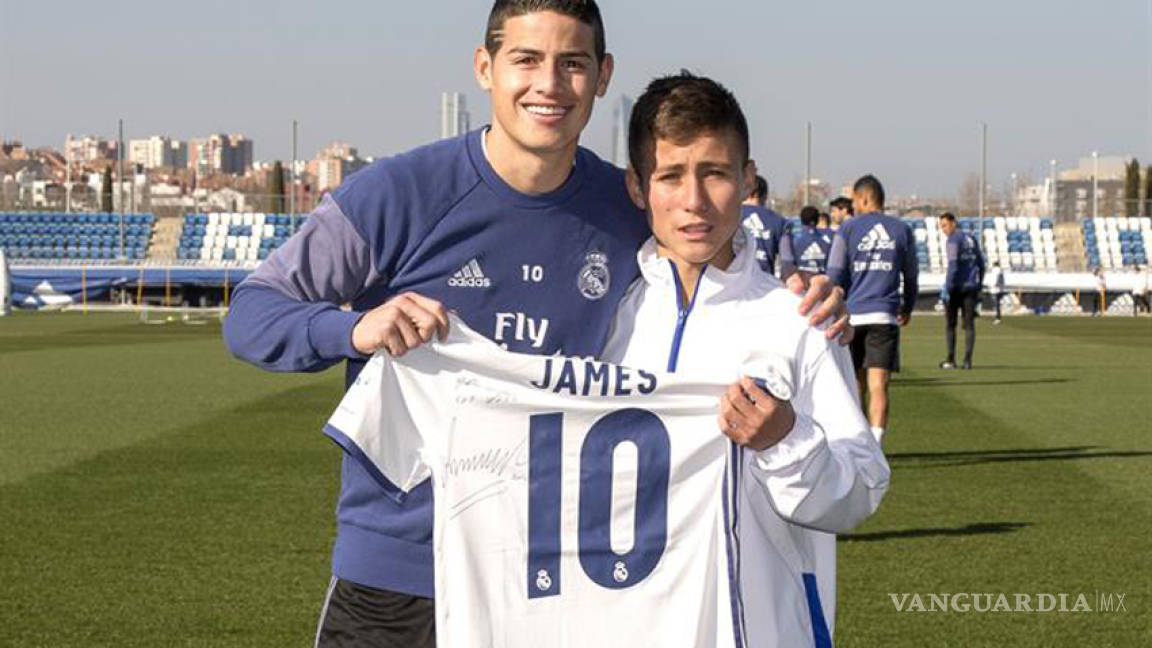 ‘Niño ángel’ del Chapecoense visita a estrellas del Real Madrid