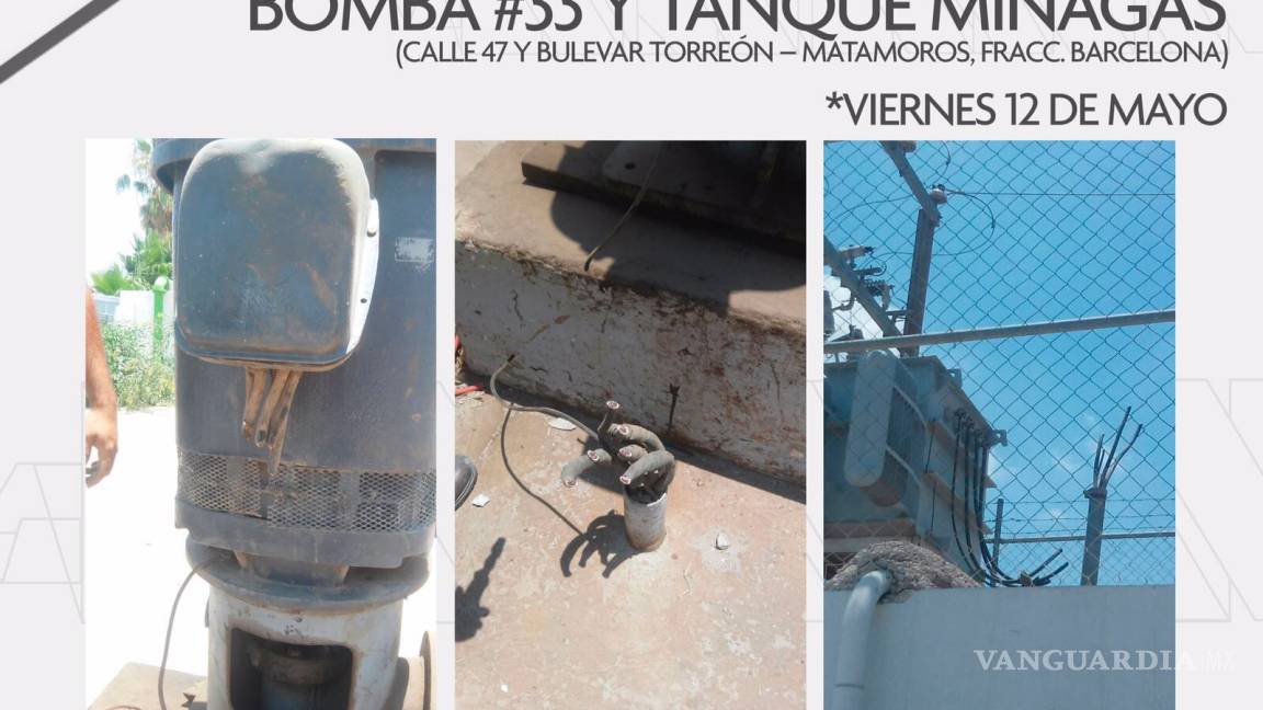 Sabotean bombas y tanques de agua potable en Torreón