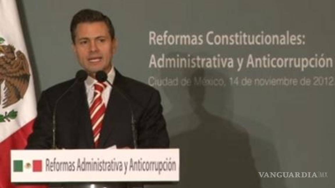 Propone Peña Nieto crear la Comisión Nacional Anticorrupción