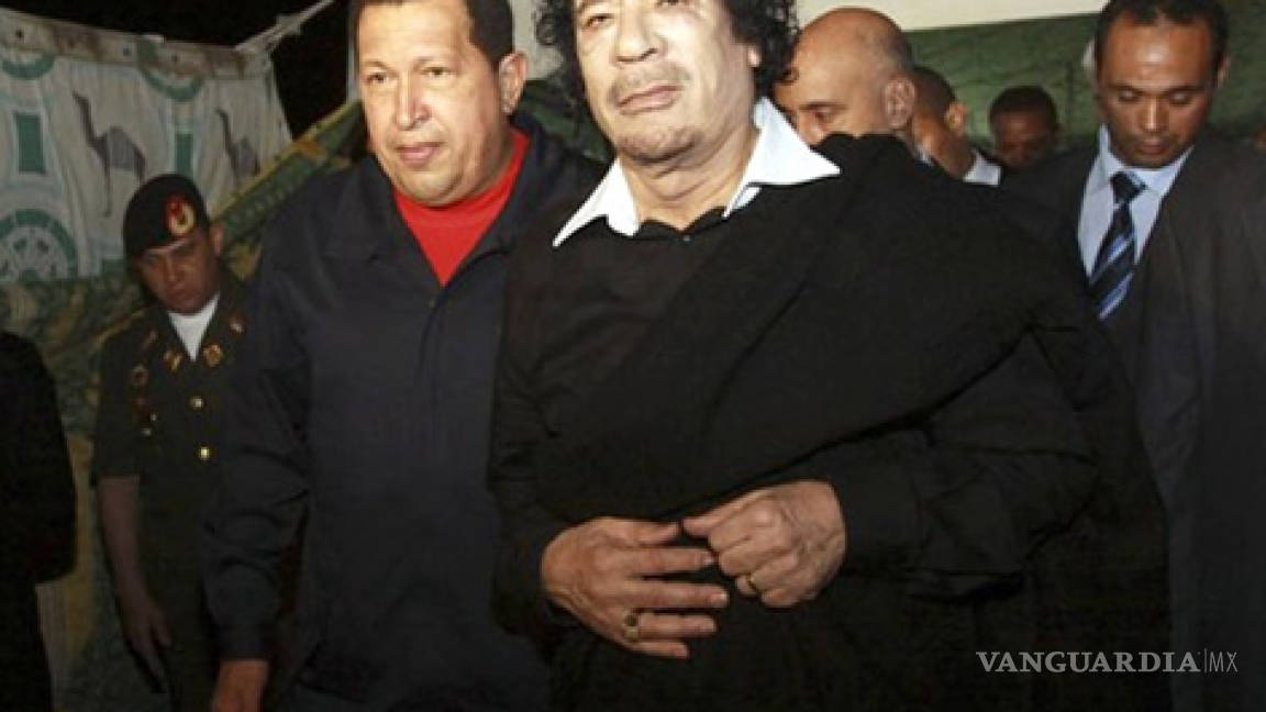 Para los chavistas, &quot;Trípoli está en paz y apoya a Gadafi&quot;