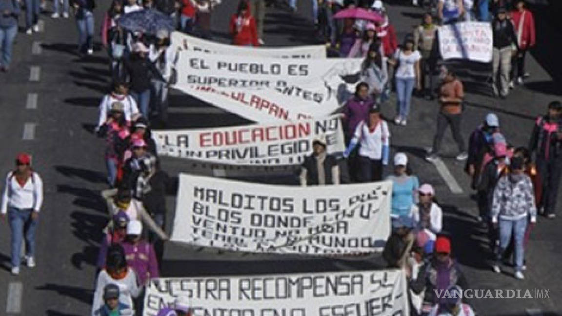 Estalla huelga en 70% de escuelas en Michoacán