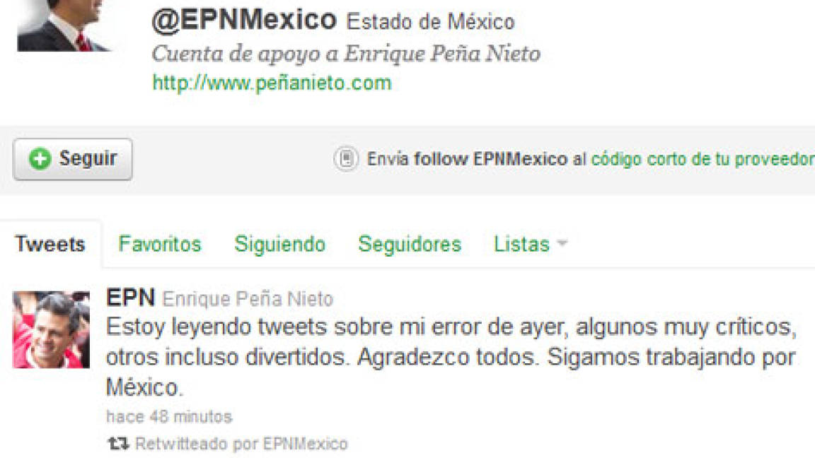 Peña Nieto agradece las burlas en Twitter