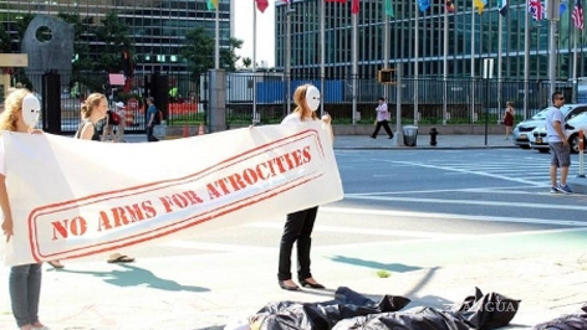 Piden a la ONU tratado de comercio de armas que respete los derechos humanos