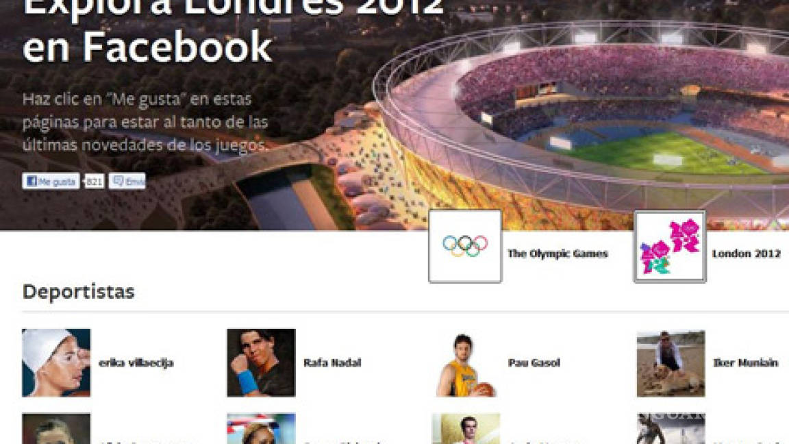 Facebook hará &quot;sociales&quot; las Olimpiadas de Londres 2012
