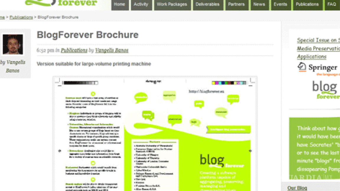 Blogforever, proyecto contra el olvido digital de blogs