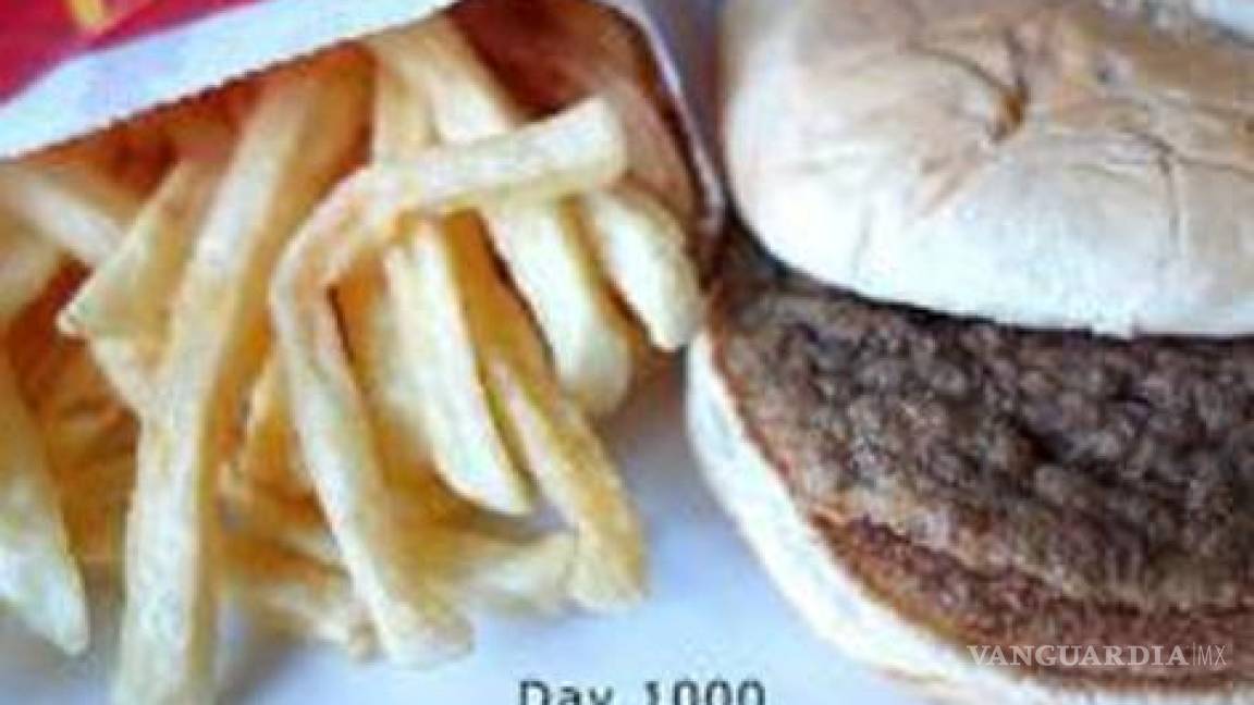 Han pasado 1004 días desde que Sally Davies compró una 'Cajita Feliz' de McDonalds, y no se descompone