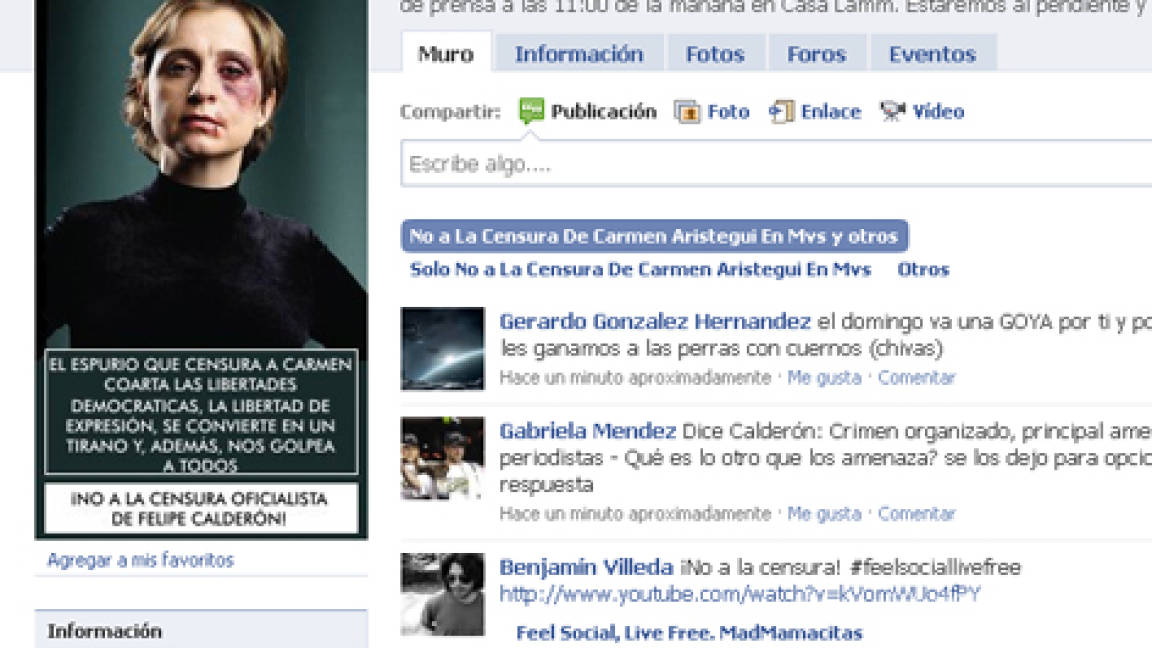 Crean en Facebook foro sobre Aristegui y en dos días bate récord de seguidores