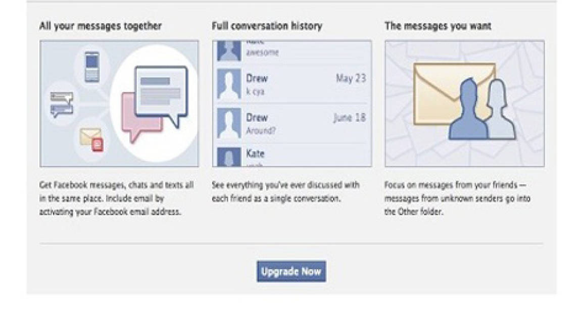 Nuevos mensajes personales en Facebook llegan a todos los usuarios