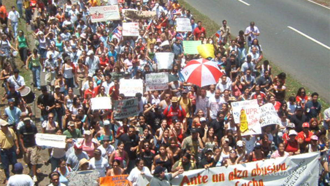 Estudiantes en huelga en Puerto Rico convocan a manifestarse el próximo lunes